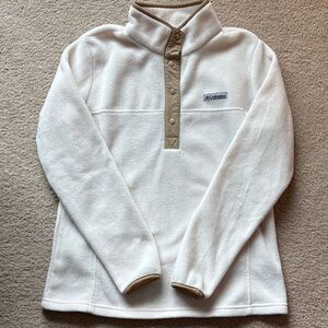 Columbia Cream Fleece Pullover